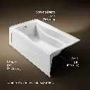 Kohler 1229-LA-0 Mariposa 5.5 Bath, W/Apron, Lh