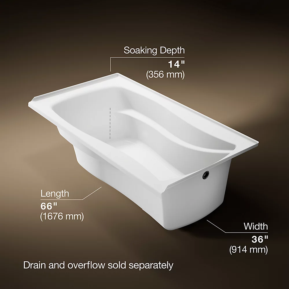 Kohler 1229-R-0 Mariposa 5-1/2 Bath/Rh+Flange