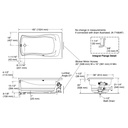 Kohler 1239-GHLF-0 Mariposa 5' Heated Bbm Bath, Flg Lh