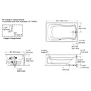 Kohler 1239-GHRA-0 Mariposa 5' Heated Bbm Bath, Apn Rh