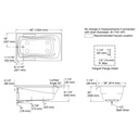 Kohler 1242-L-0 Mariposa 5' Bath/Lh+Flange