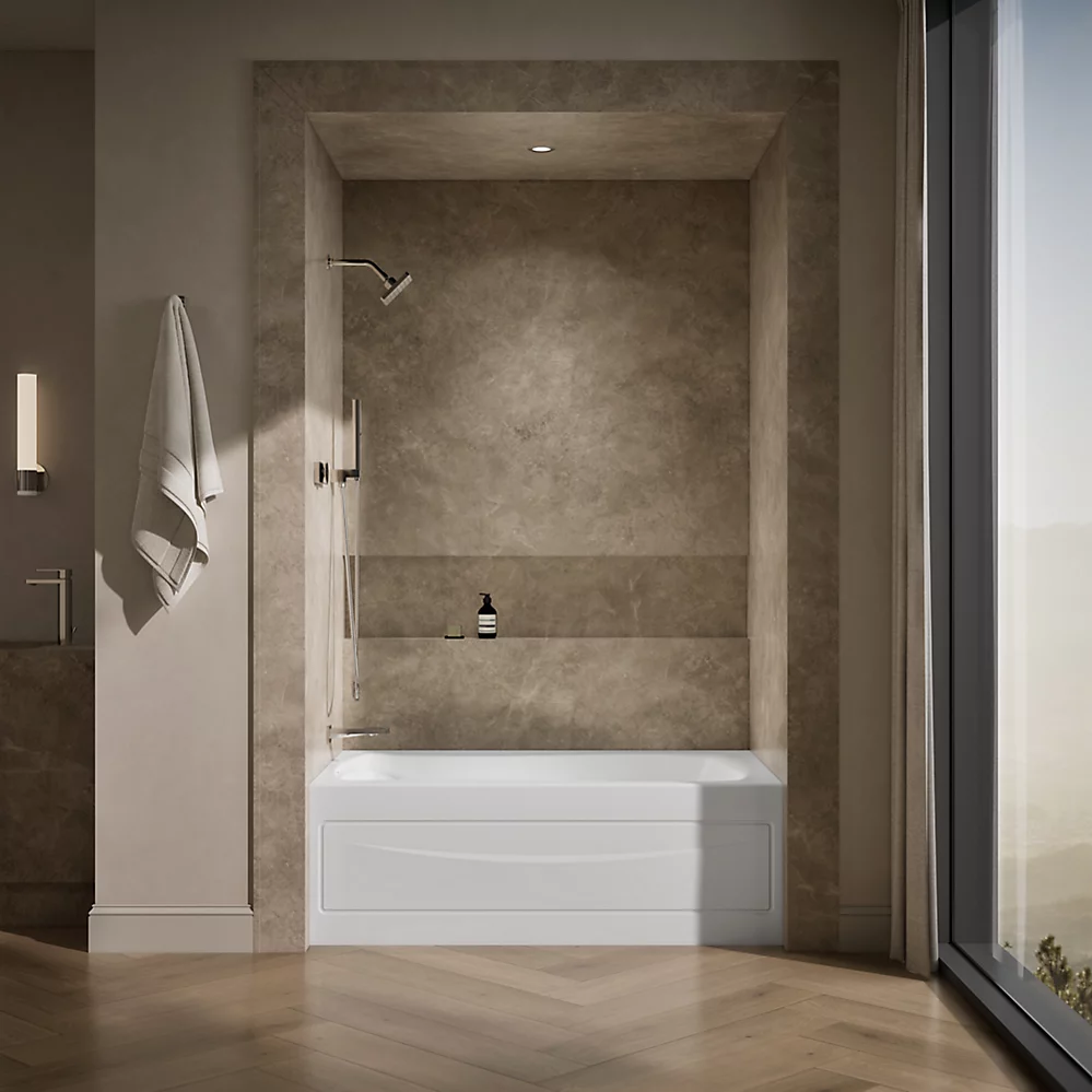 Kohler 1242-LA-0 Mariposa 5' Bath, W/Apron, Lh