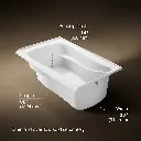 Kohler 1242-R-0 Mariposa 5' Bath/Rh+Flange