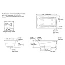 Kohler 1242-R-0 Mariposa 5' Bath/Rh+Flange