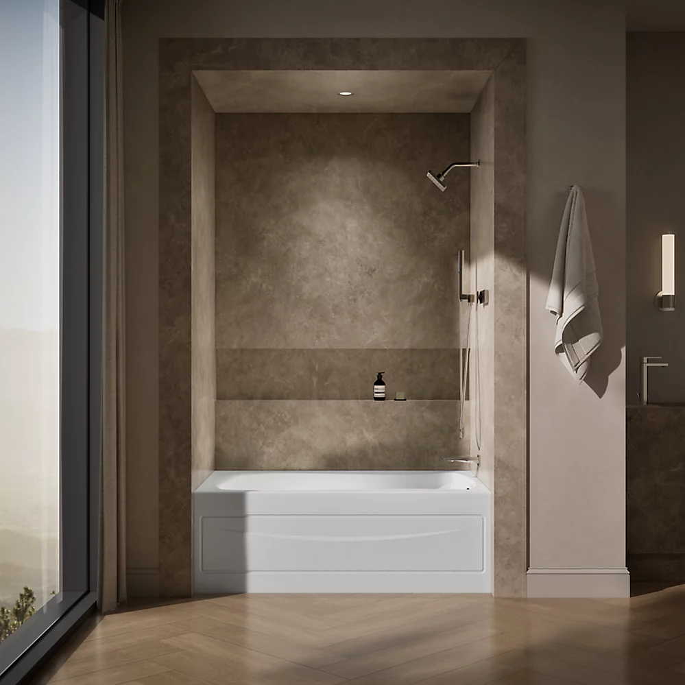 Kohler 1242-RA-0 Mariposa 5' Bath, W/Apron, Rh