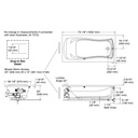 Kohler 1257-GH-0 Mariposa 6' Heated Bbm Bath, D-I