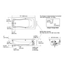 Kohler 1257-GHLW-0 Mariposa Heated Bbm Bask Bath Flg