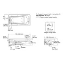 Kohler 1257-LA-0 Mariposa 6' Whirlpool, W/Apron, Lh