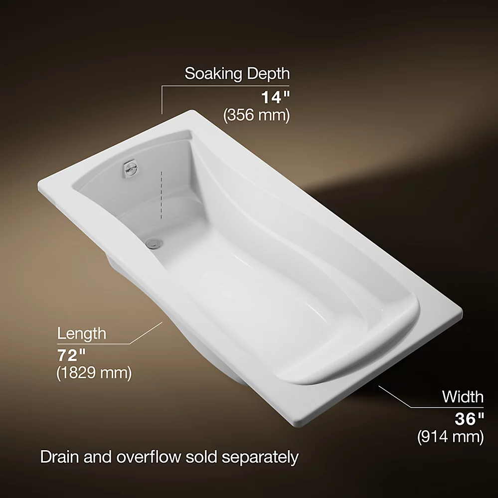 Kohler 1259-0 Mariposa 6' Bath/Drop-In