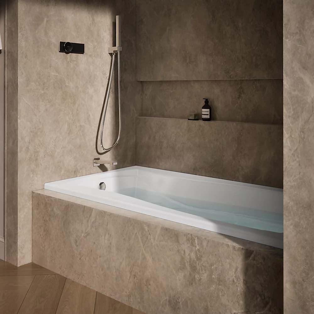 Kohler 1259-L-0 Mariposa 6' Bath/Lh+Flange