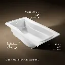 Kohler 1259-L-0 Mariposa 6' Bath/Lh+Flange