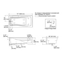 Kohler 1259-LA-0 Mariposa 6' Bath, W/Arpon, Lh
