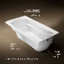 Kohler 1259-R-0 Mariposa 6' Bath/Rh+Flange
