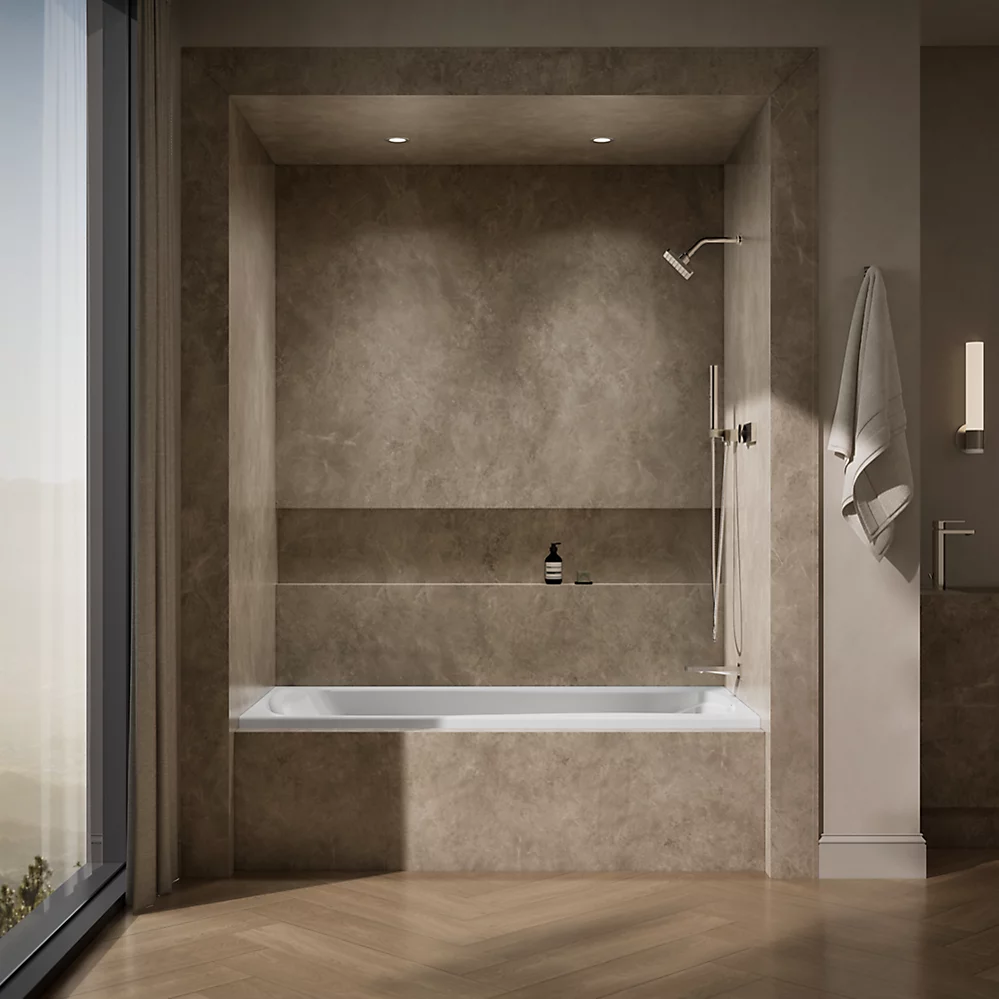 Kohler 1259-R-0 Mariposa 6' Bath/Rh+Flange