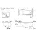Kohler 1259-R-0 Mariposa 6' Bath/Rh+Flange