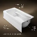 Kohler 1259-RA-0 Mariposa 6' Bath, W/Arpon, Rh