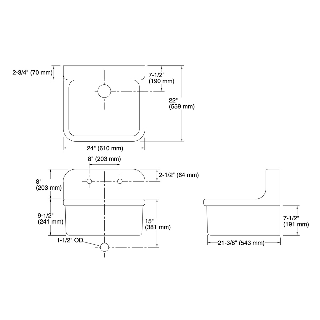 Kohler 12701-0 Gilford Sink