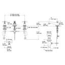 Kohler 13132-3A-BN Pinstripe Pure Widespread Lav Faucet