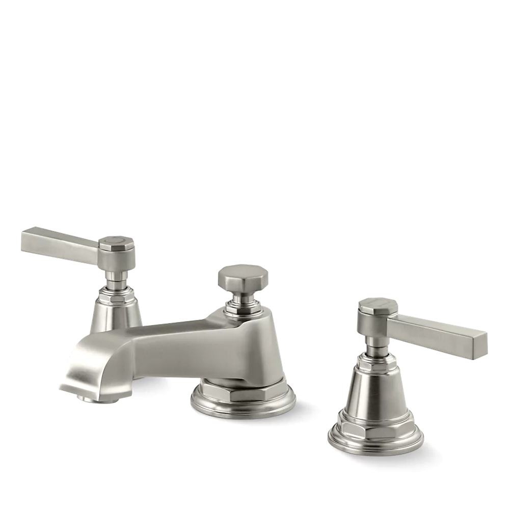Kohler 13132-4A-BN Pinstripe Pure Widespread Lav Faucet
