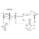 Kohler 13132-4A-BN Pinstripe Pure Widespread Lav Faucet