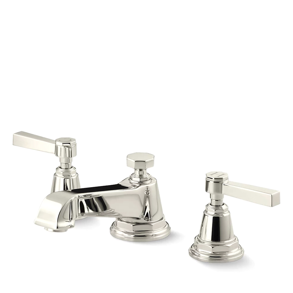 Kohler 13132-4A-SN Pinstripe Pure Widespread Lav Faucet