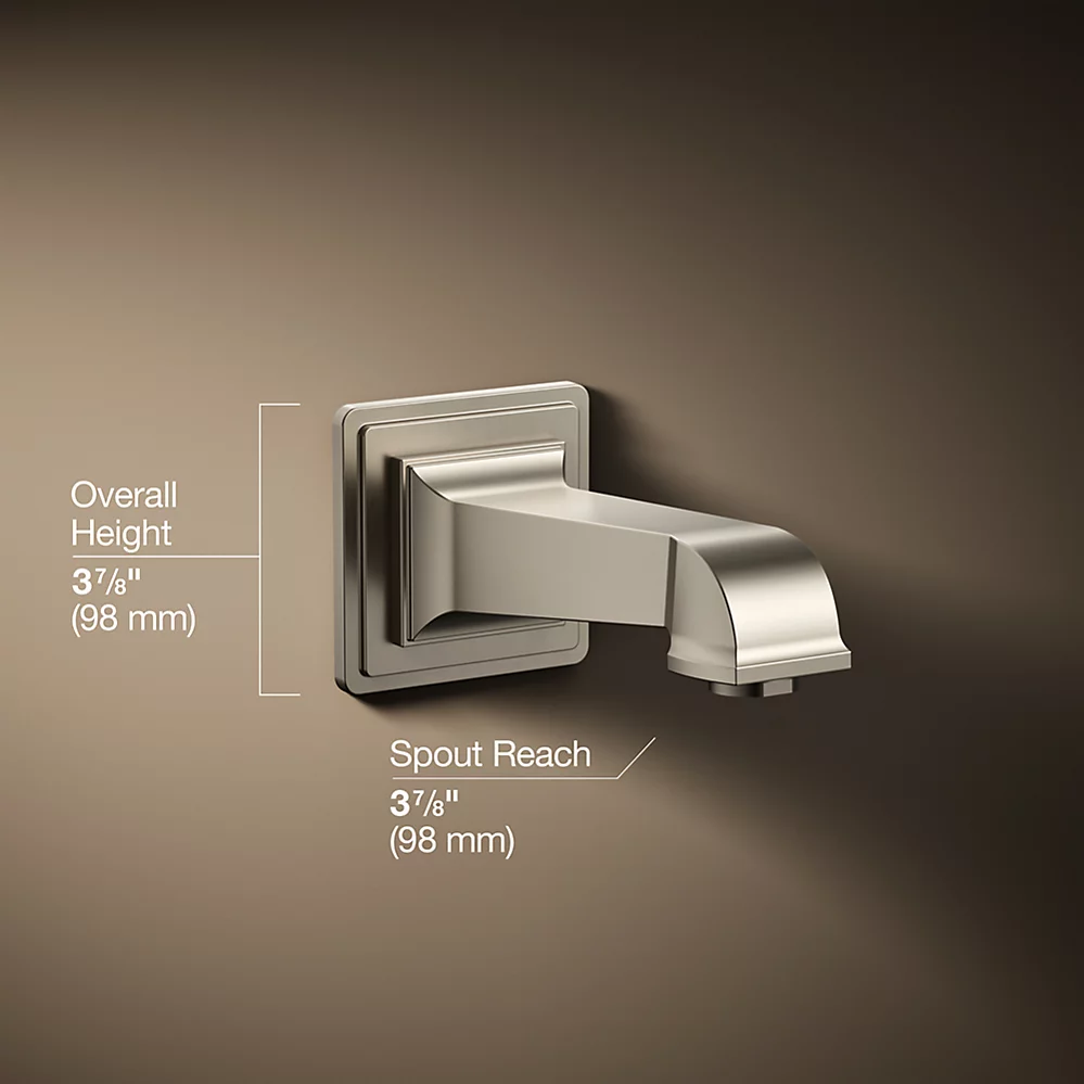 Kohler 13139-A-BN Pinstripe Pure, Wall Mount Spout