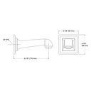 Kohler 13139-A-BN Pinstripe Pure, Wall Mount Spout