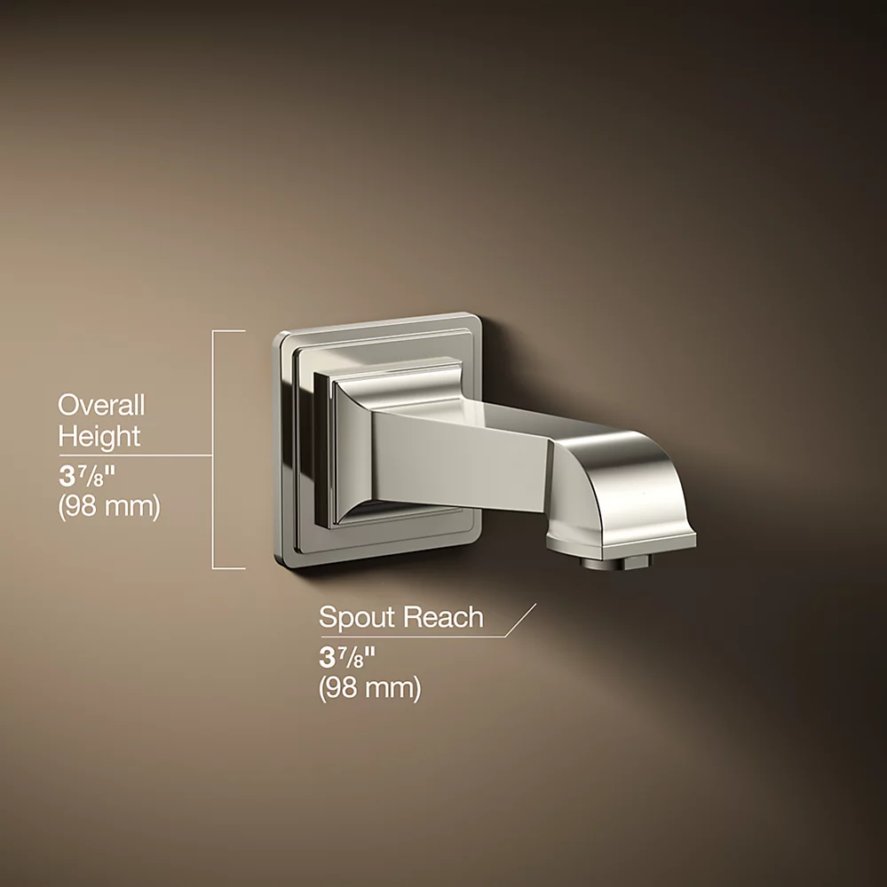 Kohler 13139-A-SN Pinstripe Pure, Wall Mount Spout
