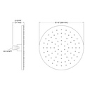 Kohler 13689-2MB 10 Contemporary Round Rain Showerhead