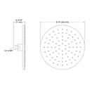 Kohler 13689-G-2MB 10 Contemporary Round Rain Shwhd 1.75Gpm
