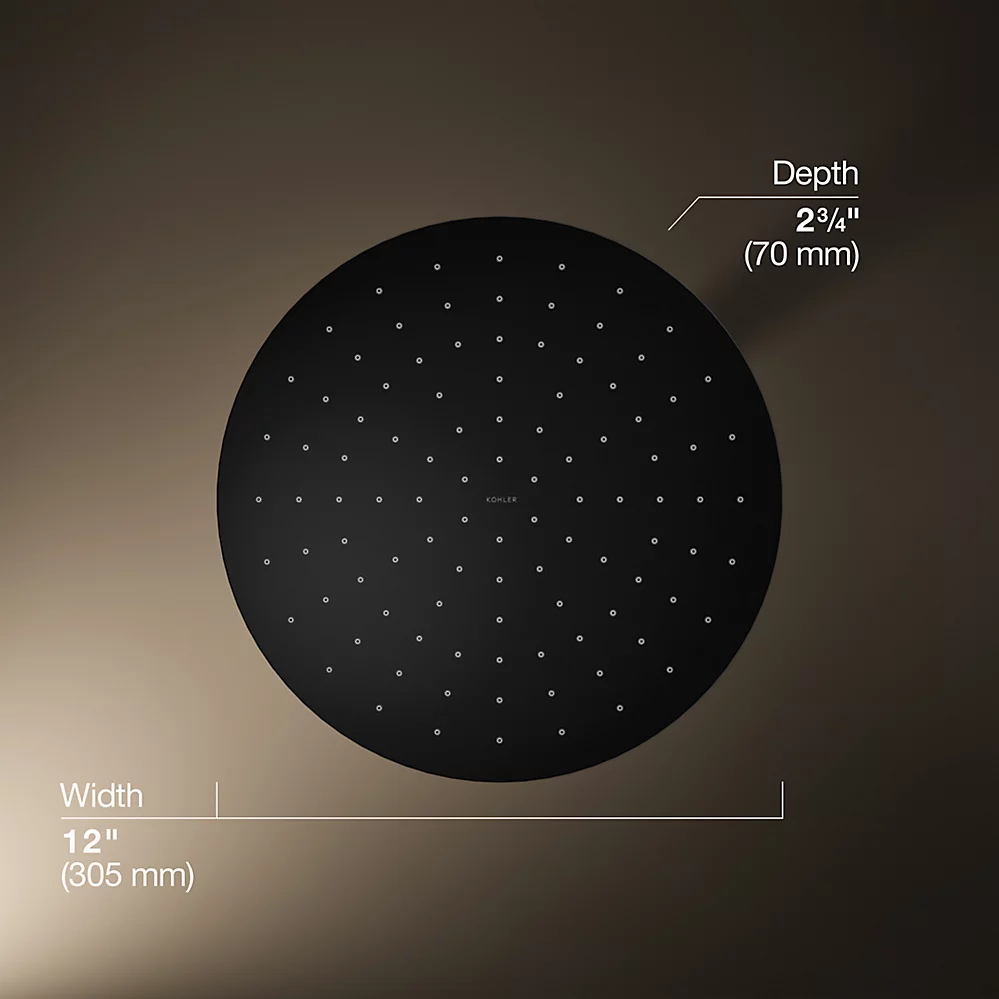 Kohler 13690-BL 12 Contemporary Round Rain Showerhead
