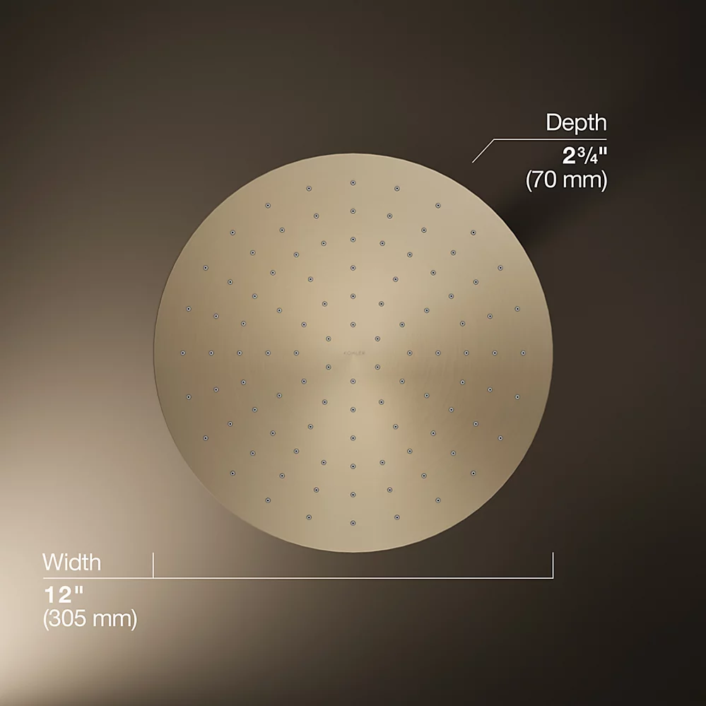 Kohler 13690-BV 12 Contemporary Round Rain Showerhead
