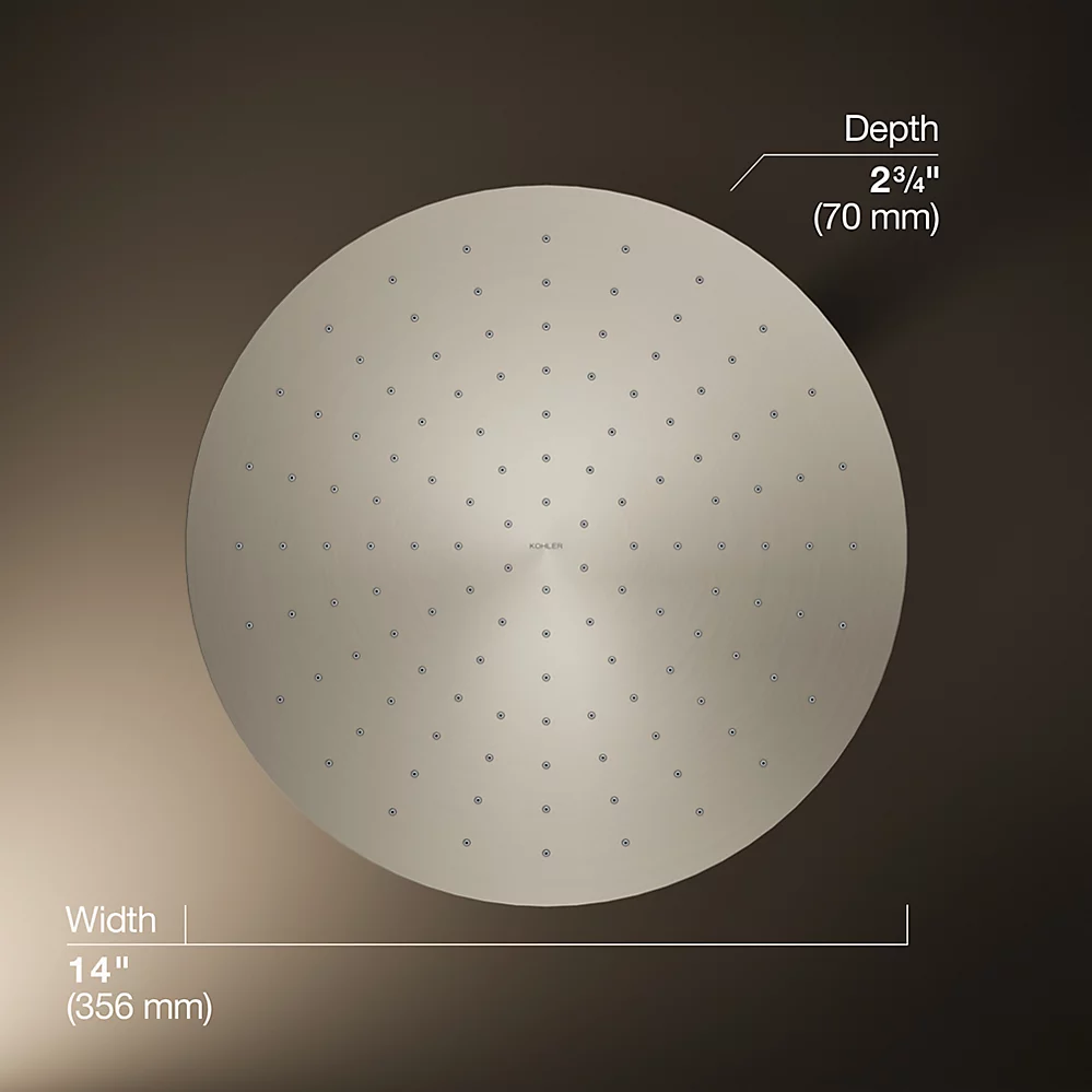 Kohler 13691-BN 14 Contemporary Round Rain Showerhead
