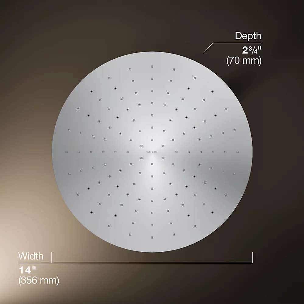 Kohler 13691-CP 14 Contemporary Round Rain Showerhead
