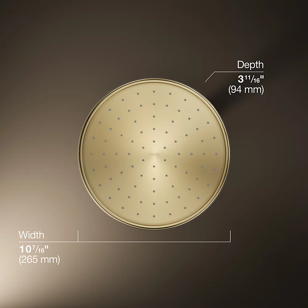 Kohler 13693-G-AF 10 Traditional Round Rain Shwhd, 1.75Gpm