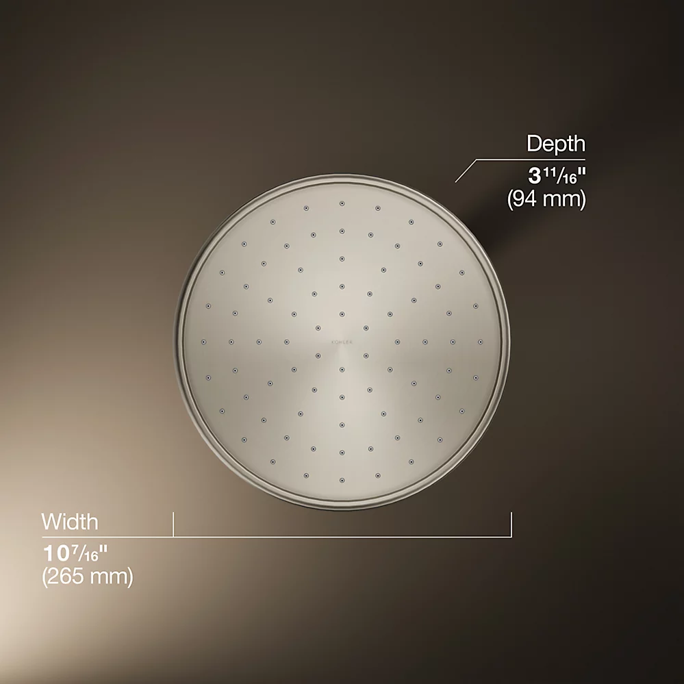 Kohler 13693-G-BN 10 Traditional Round Rain Shwhd, 1.75Gpm