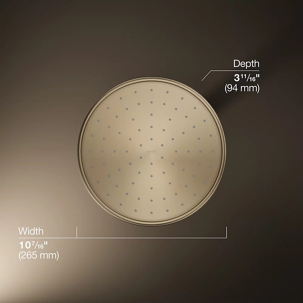 Kohler 13693-G-BV 10 Traditional Round Rain Shwhd, 1.75Gpm