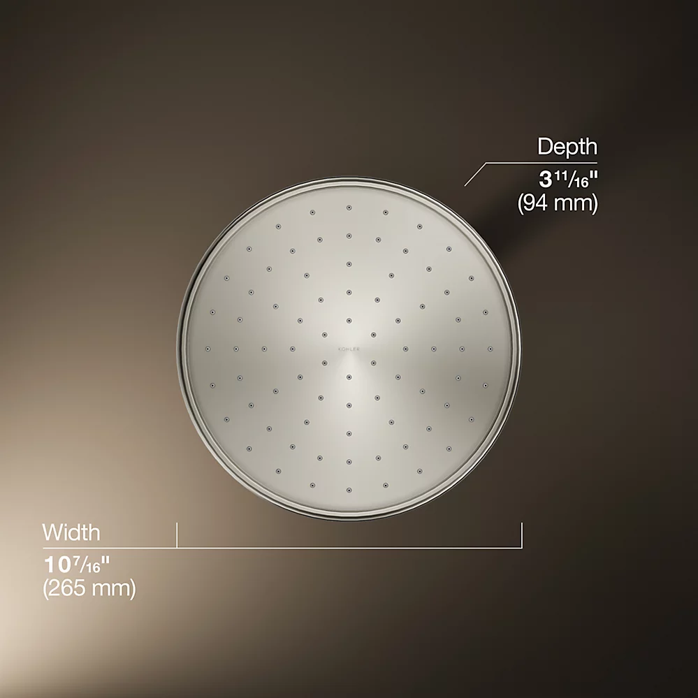 Kohler 13693-G-SN 10 Traditional Round Rain Shwhd, 1.75Gpm