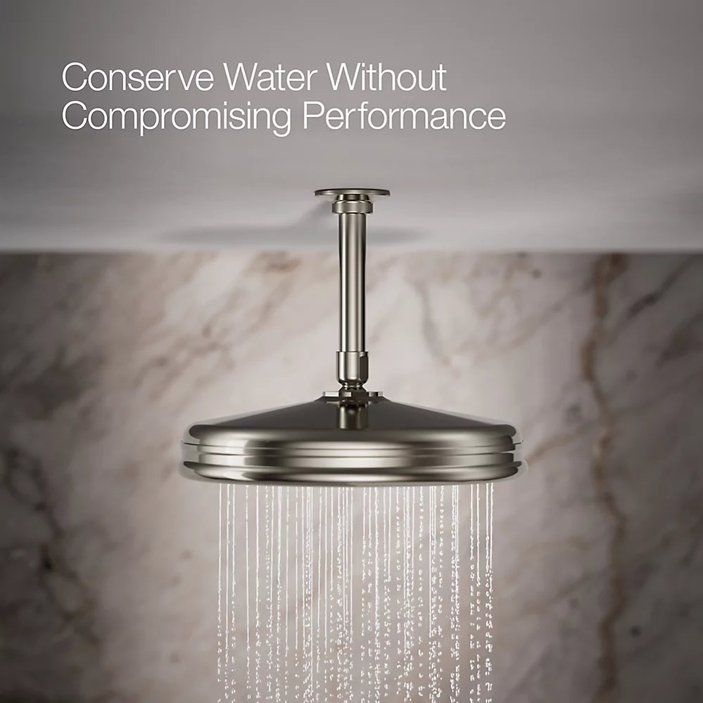Kohler 13693-G-SN 10 Traditional Round Rain Shwhd, 1.75Gpm