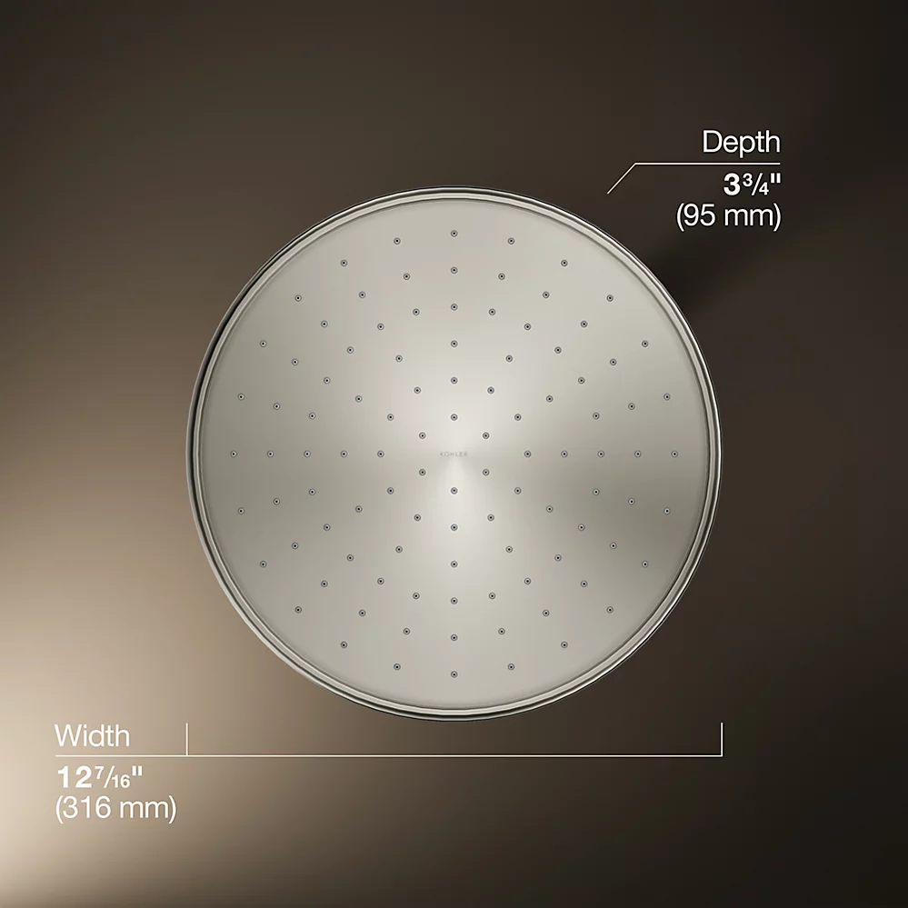 Kohler 13694-SN 12 Traditional Round Rain Showerhead