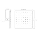 Kohler 13696-TT 10 Contemporary Square Rain Showerhead