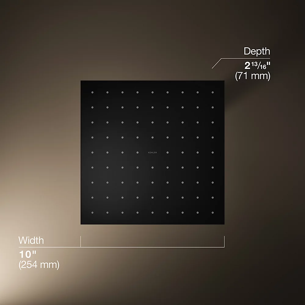 Kohler 13696-G-BL 10 Contemporary Sq Rain Shwhd 1.75Gpm