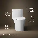 Kohler 1381-0 Veil 1-Pc Dual-Flush Toilet