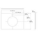 Kohler 14031-BU-96 Marrakesh Vit. Countertop, 1-Hole