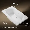 Kohler 1417-0 Memoirs 6' Bath W/Front Drain