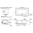 Kohler 1418-GH-96 Memoirs 6' Heated Bubblemassage Bath