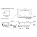 Kohler 1418-GHW-96 Memoirs Heated Bbm Bask 6' Bath