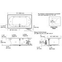 Kohler 1418-JHN-0 Memoirs 6' Flexjet Whirlpool