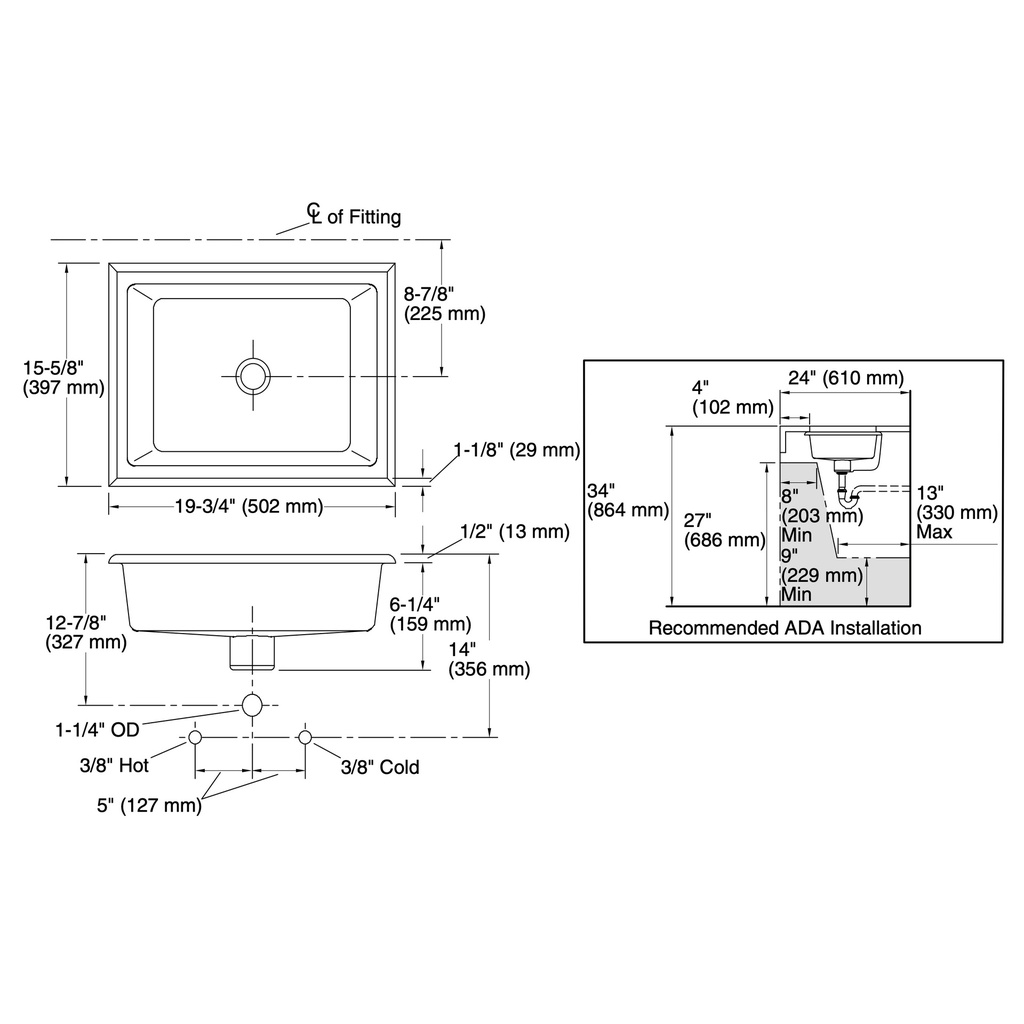 Kohler 14275-SMC-0 Empress Bouquet Kathryn Uc Lav, 17X13