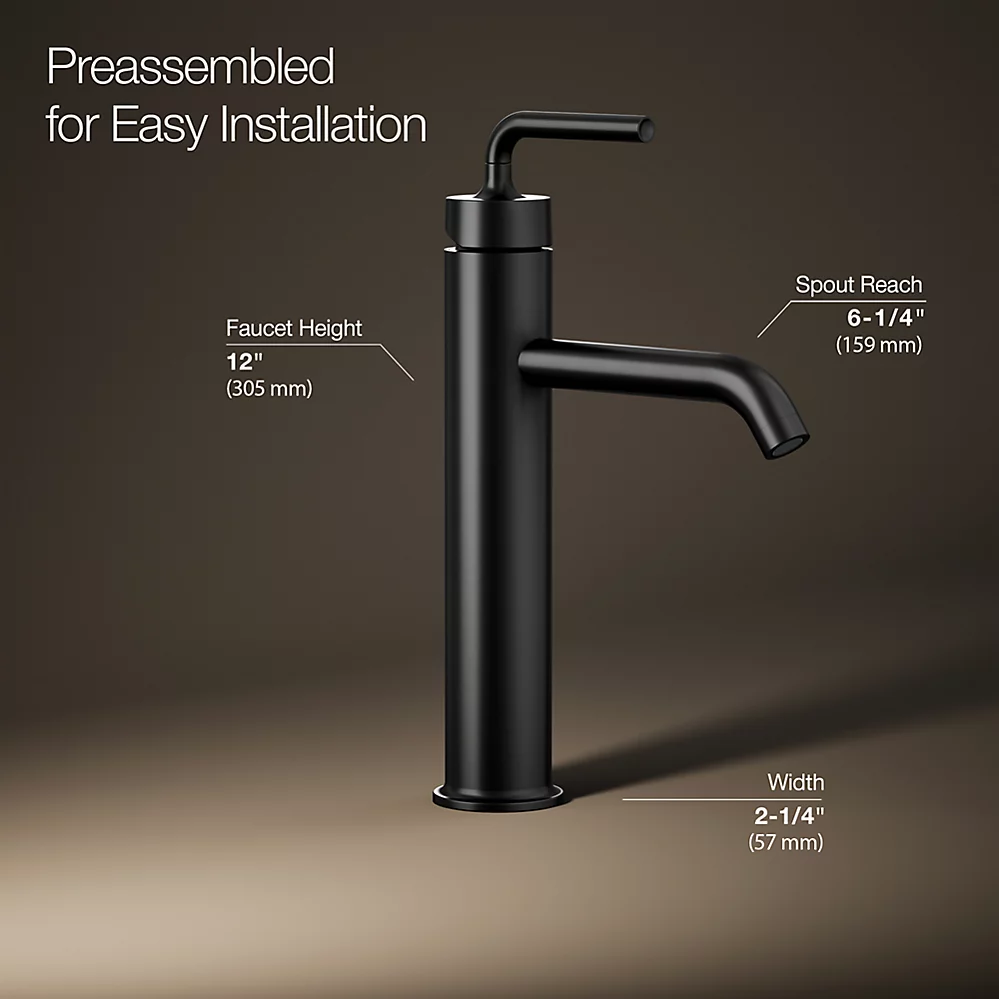 Kohler 14404-4A-BL Purist Single Control Lav Faucet